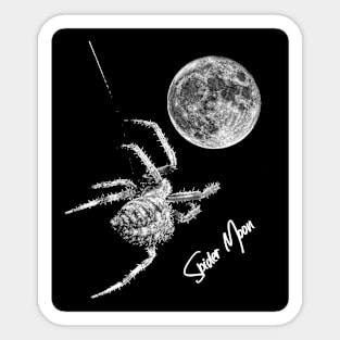 Spider Moon Sticker